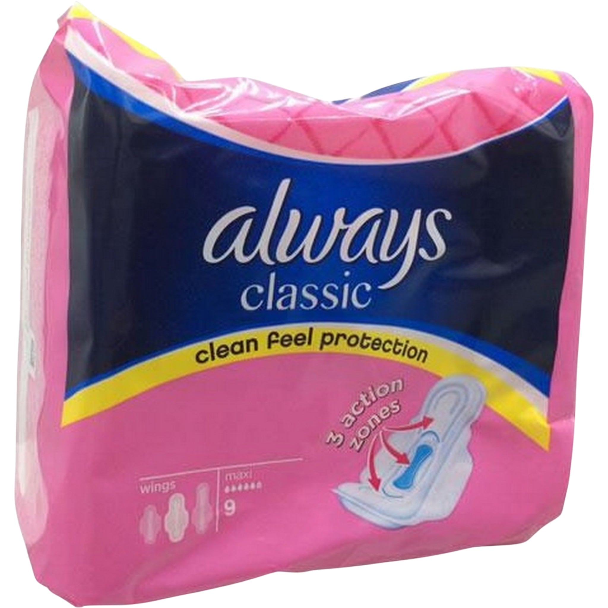 Serviettes hygiéniques Always #2 - 9 unités - 18/Caisse (SKU: PHA-29-2)