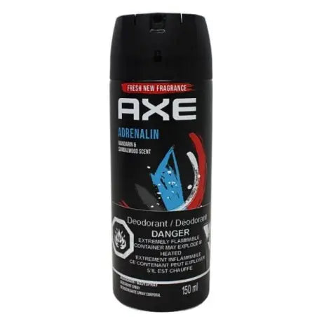 PHA-85 AD: AXE DEODORANT ADRENALINE / DÉODORANT AXE ADRÉNALINE
