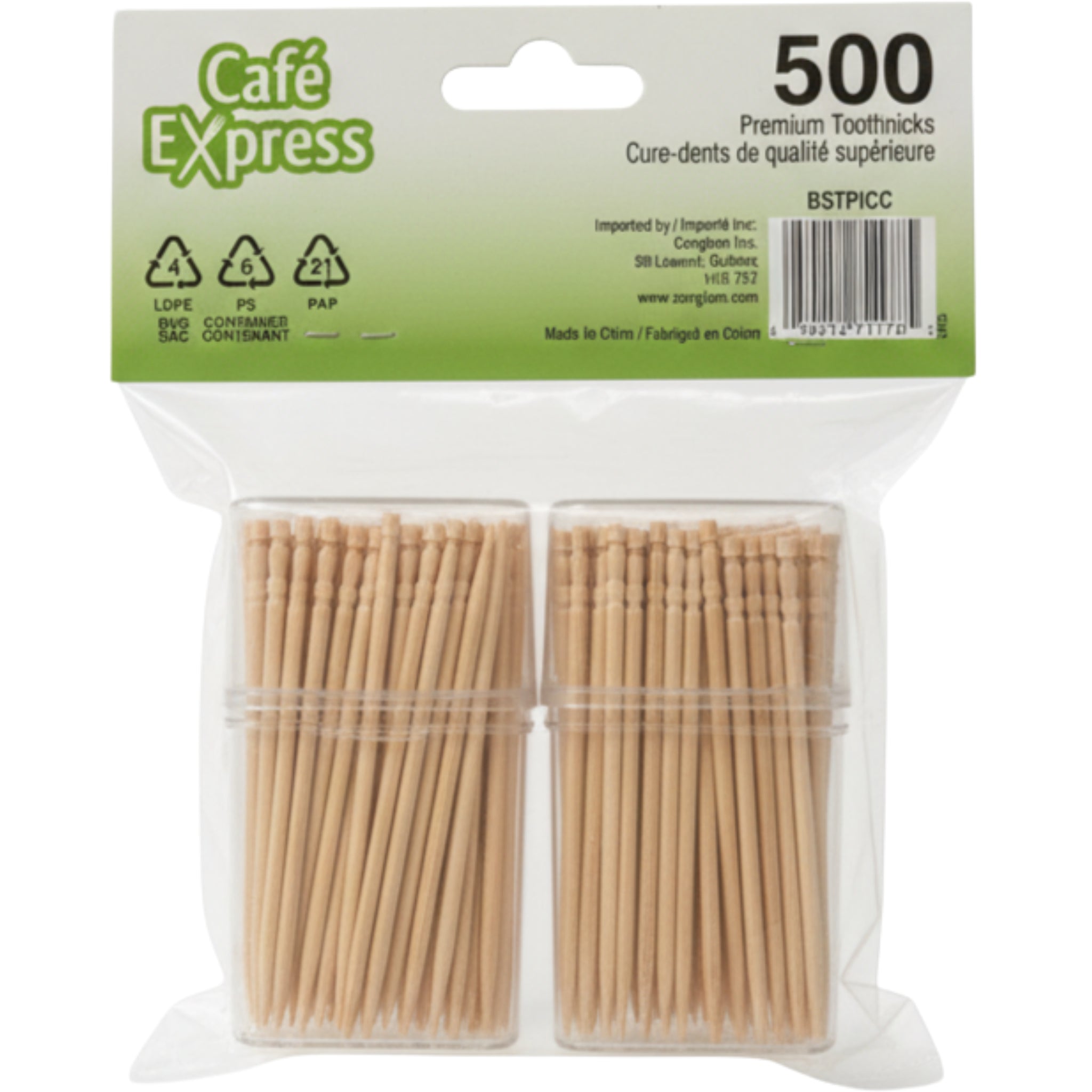 Cure-dents 2x250 - 24/Caisse (SKU : KIT-22)