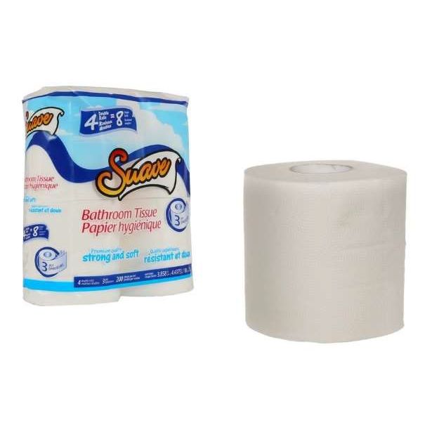 PHA-109: BATHROOM TISSUE / PAPIER HYGIÉNIQUE (198 FEUILLE/ROULEAUX)X24