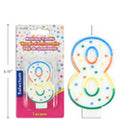Bougie d’Anniversaire Chiffre 8 (SKU : PAR-12)