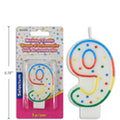 Bougie d’Anniversaire Chiffre 9 – (SKU : PAR-13)