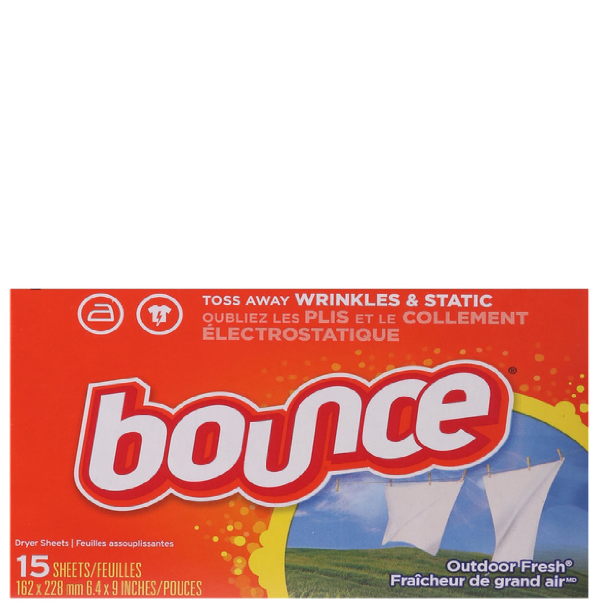 Feuilles Assouplissantes Bounce - 15 feuilles (SKU : CLN-42)