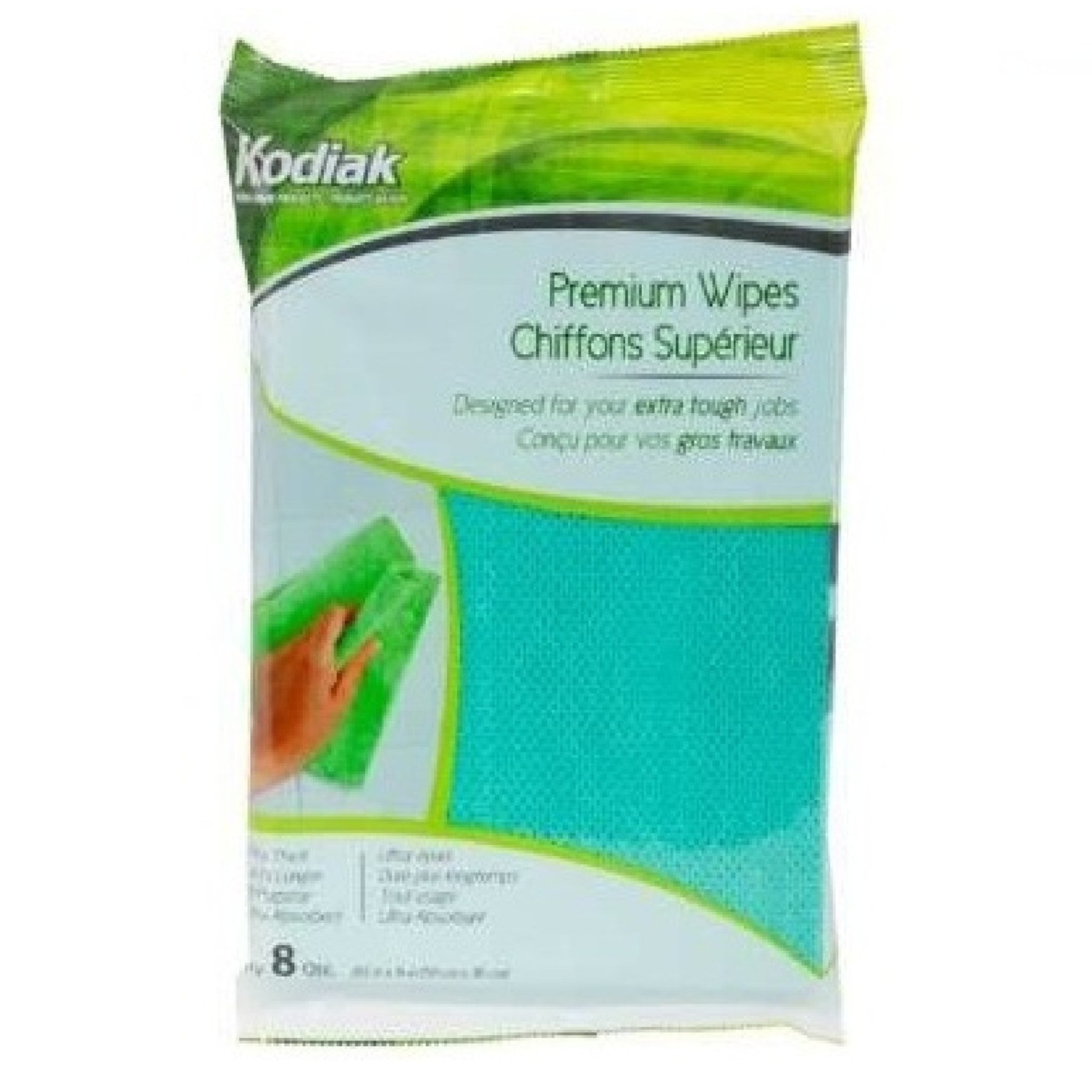 Chiffons Kodiak Supérieure - 8/Paquet - 24/Caisse (SKU: CLN-23)