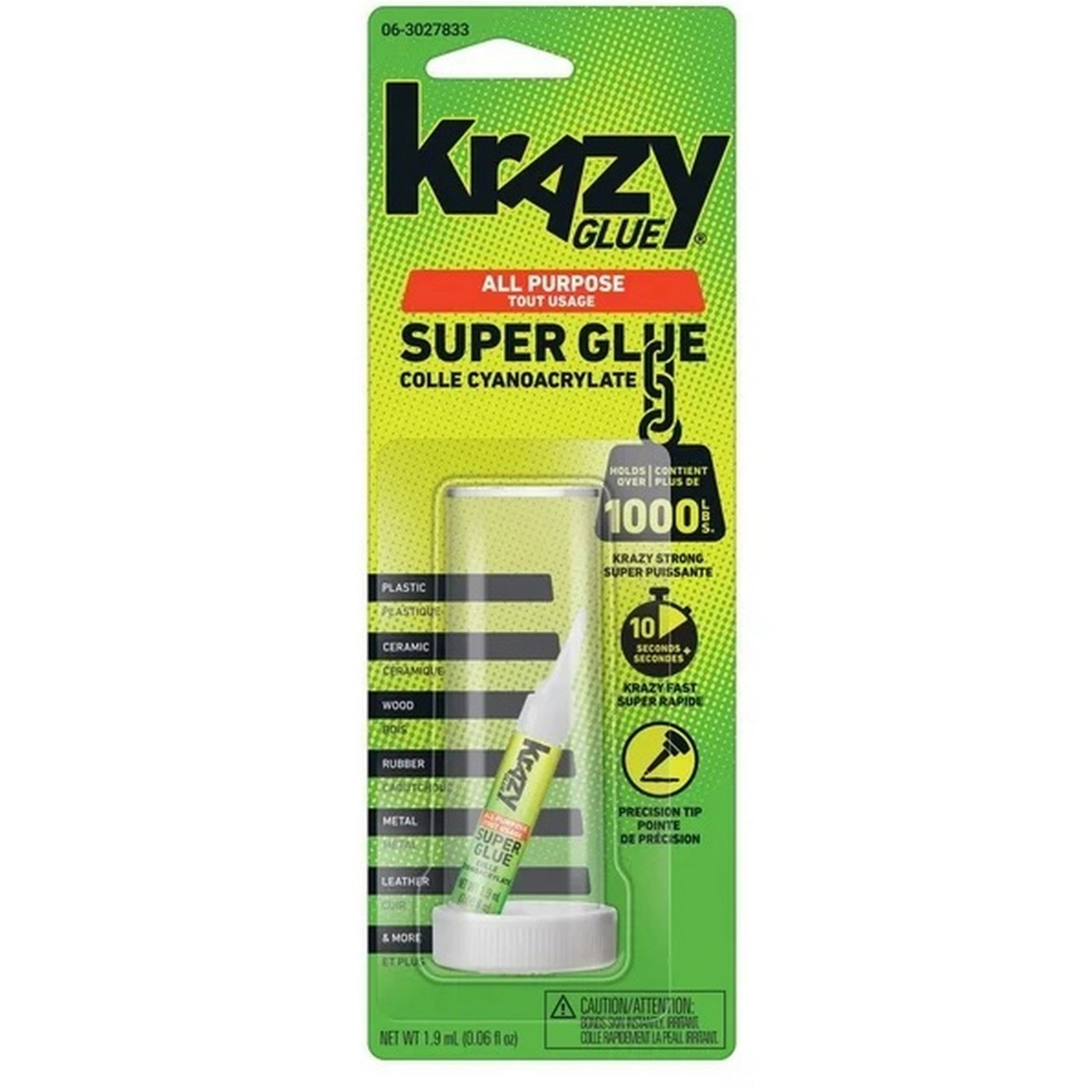 Colle forte Krazy Glue 2g - 12/Caisse (SKU : OFF-31)