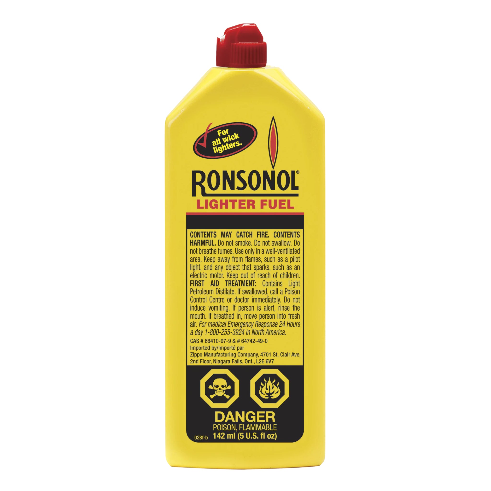 Combustible pour Briquet Ronsonol 142ml - 12/Caisse (SKU : CIG-12)