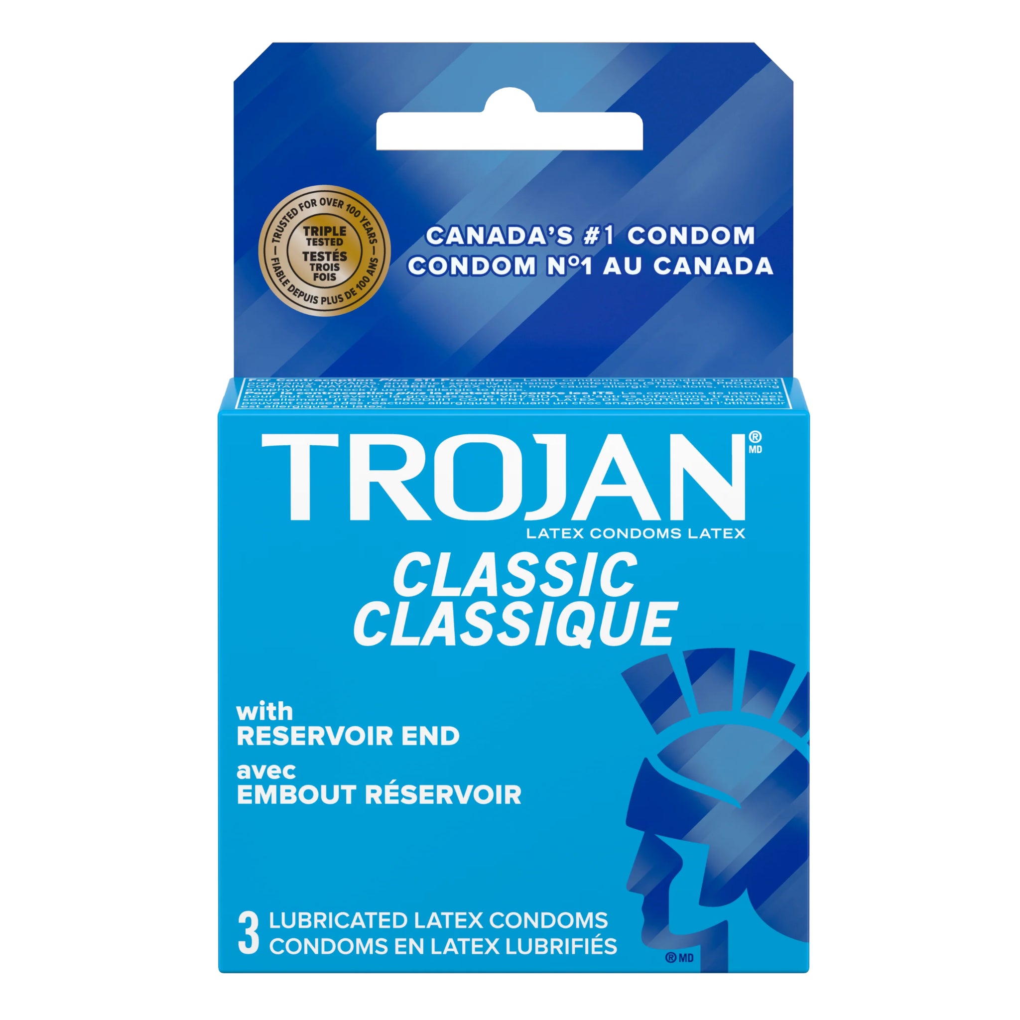 Condom Trojan Lubrifiés Classic - 6/Caisse (SKU : PHA-99)