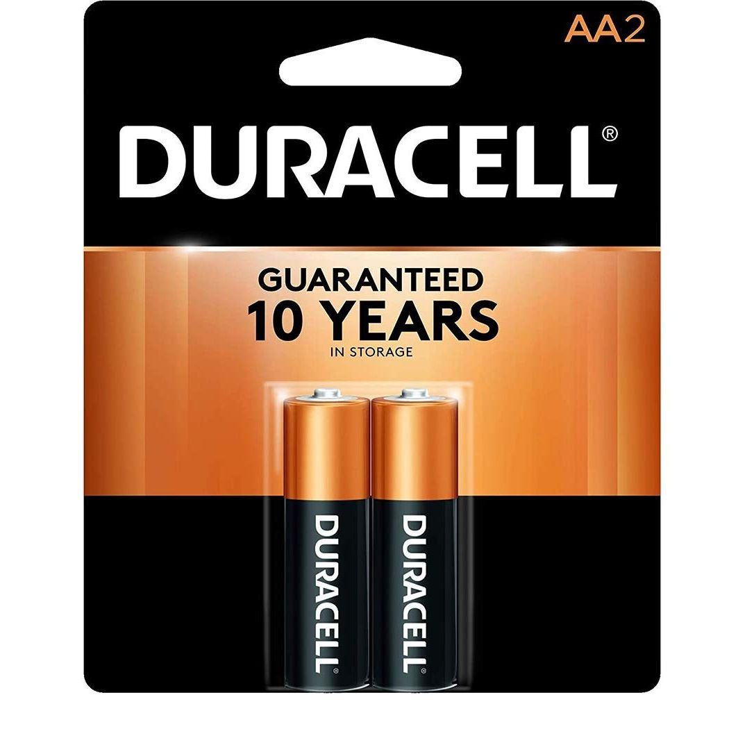 BAT-17: DURACELL BATTERIES AA2 (FABRIQUÉ AU CANADA)