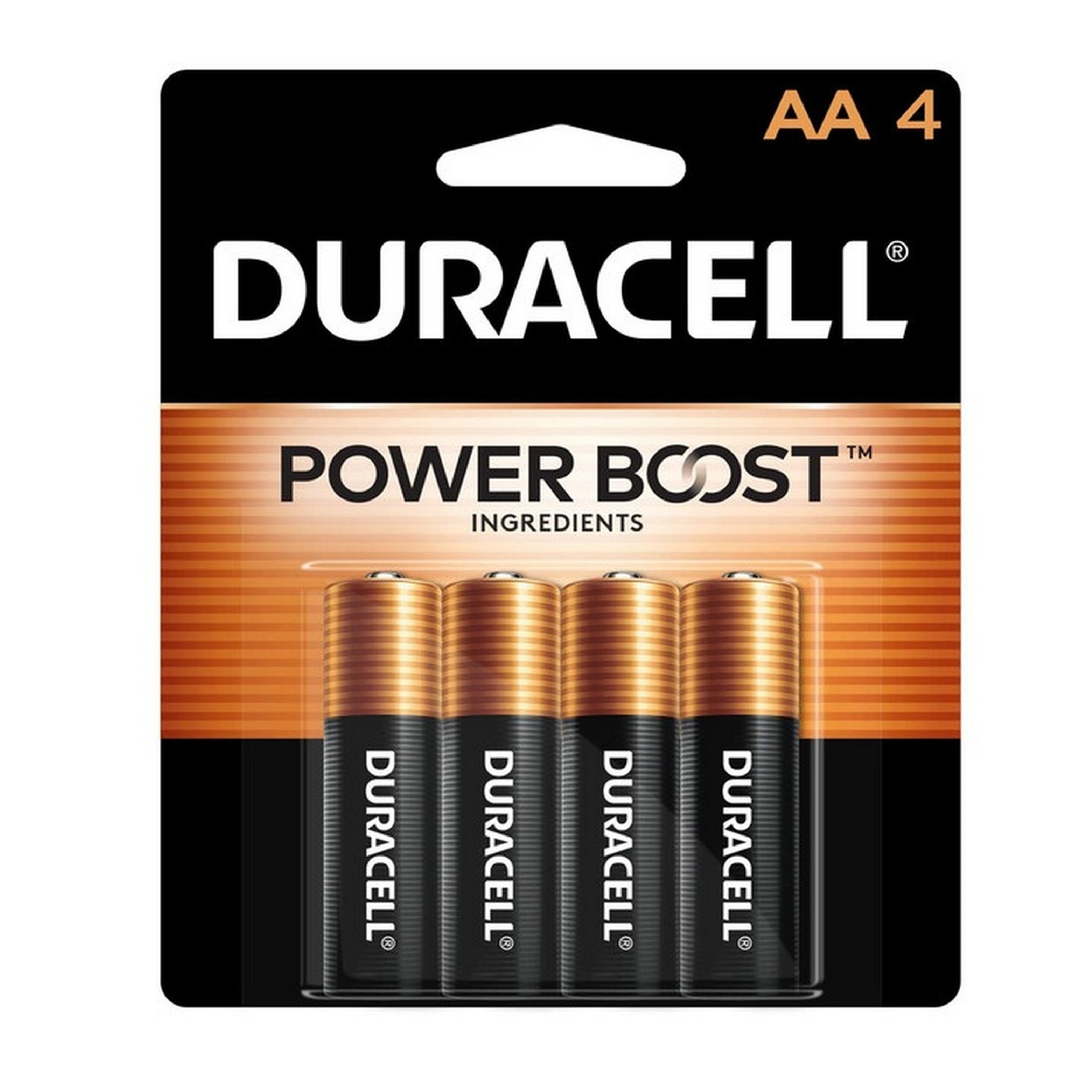 BAT-B16: DURACELL BATTERIES AA4 (FABRIQUÉ AU CANADA)
