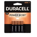 BAT-20: DURACELL BATTERIES AAA4 (FABRIQUÉ AU CANADA)