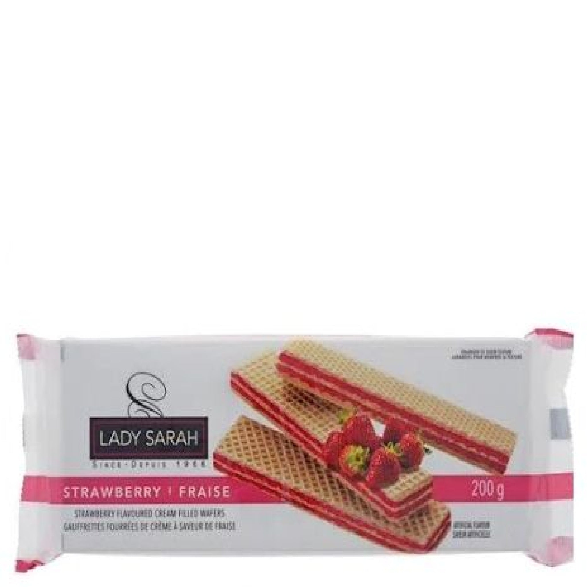 FOD-24: WAFERS CREAM STRAWBERRY / GAUFRETTES FRAISE (200G)