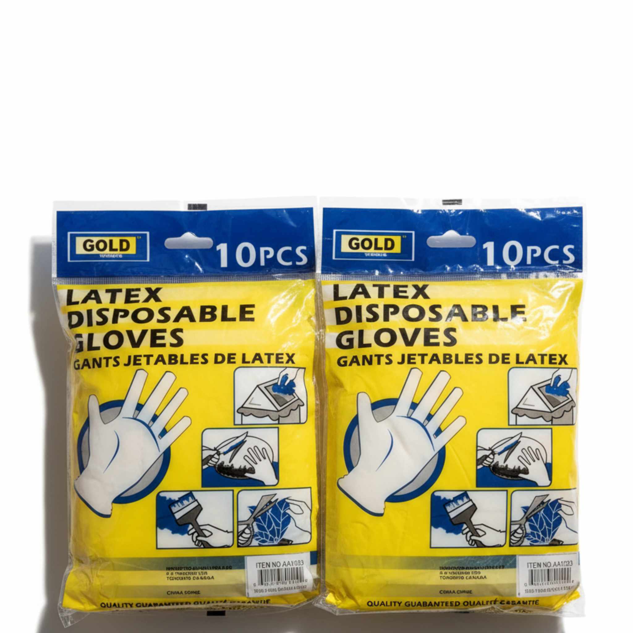 Gants Jetables en Latex - 10 pcs (SKU : CLN-45)