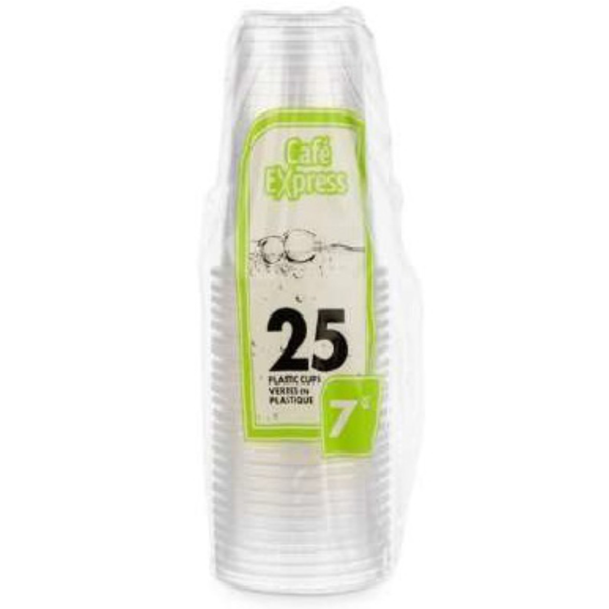 Gobelets en Plastique 7 oz - 1x25 - 24/Caisse (SKU : KIT-15)