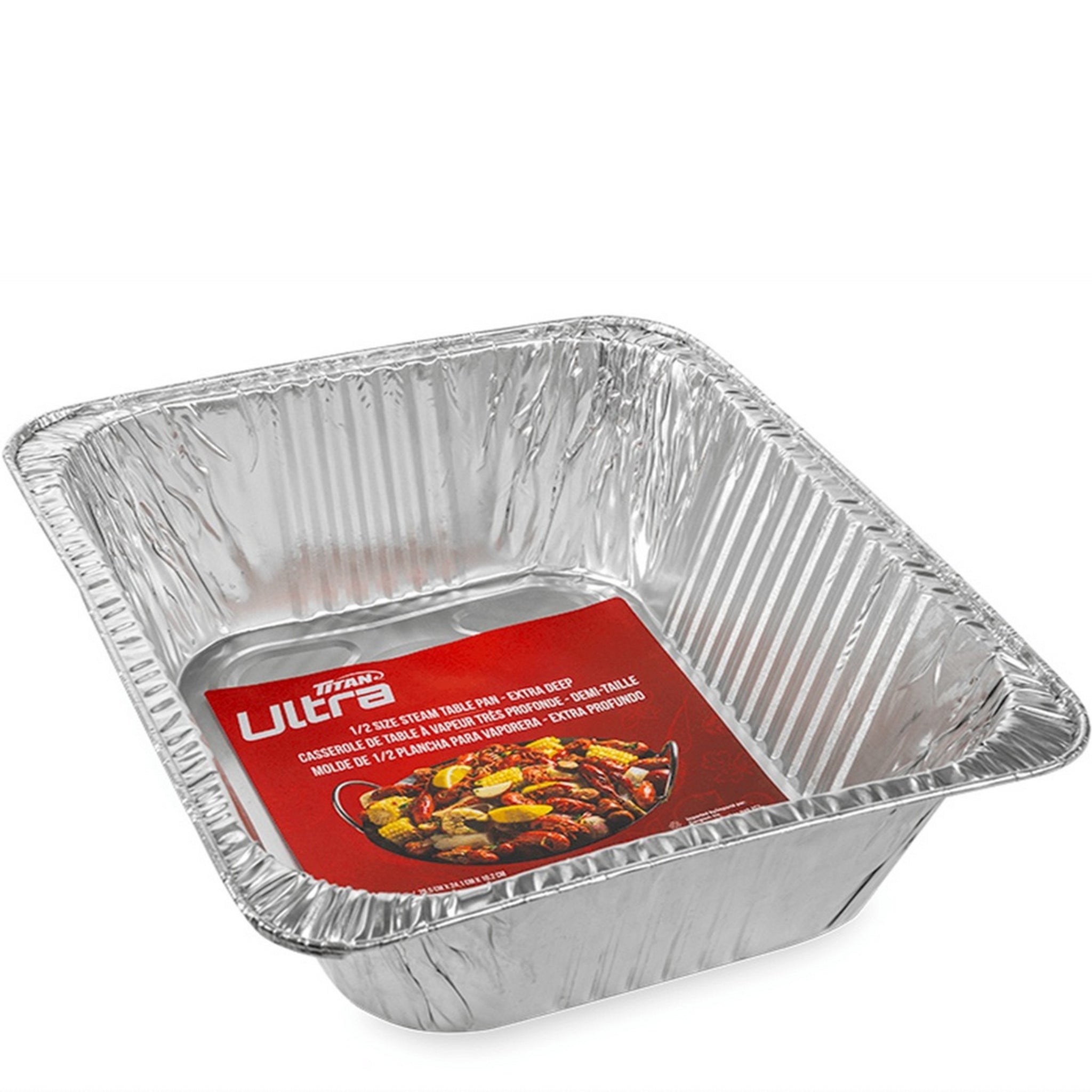 Plat Extra Profond en Aluminium pour Poulet - 24/Caisse (SKU : KIT-29)