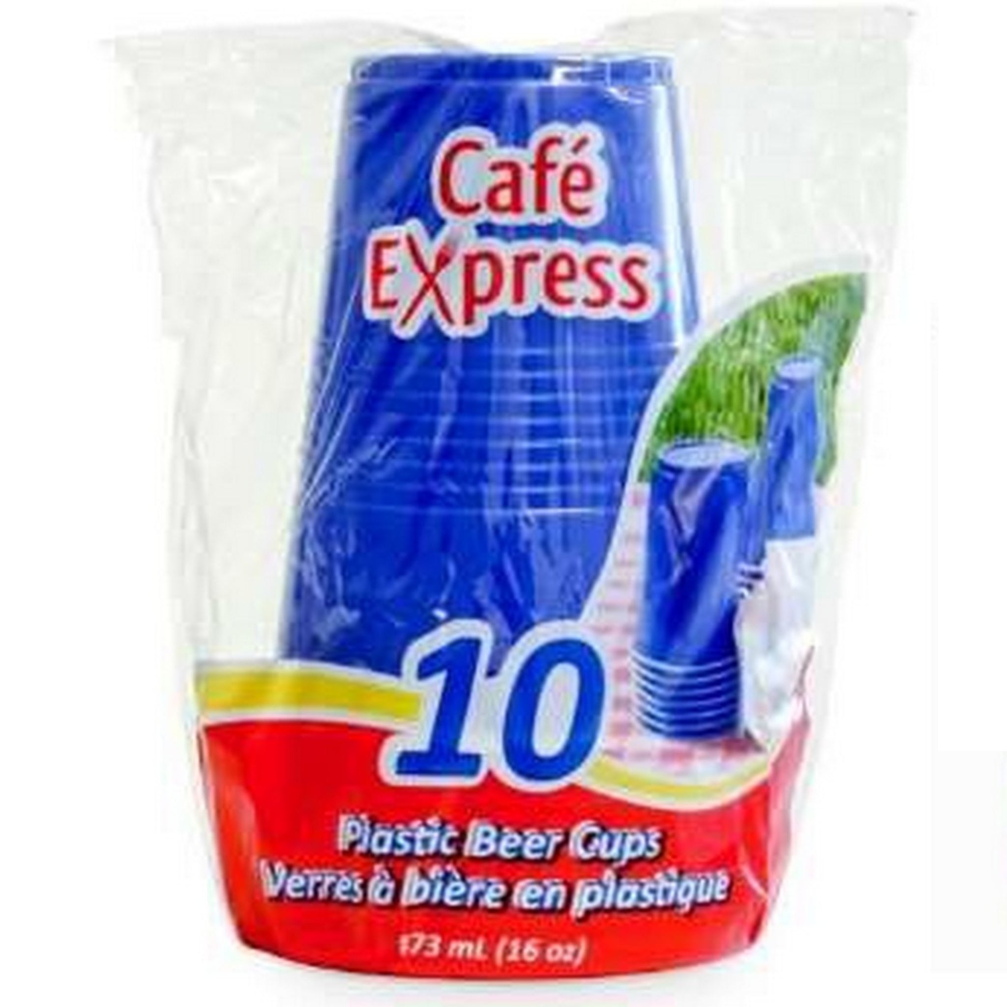 Gobelets à Bière en Plastique Bleus 16 oz - 1x10 (SKU : KIT-38)