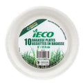 Assiettes en Bagasse iECO 9" - 10/Paquet x 24/Caisse (SKU : KIT-42)