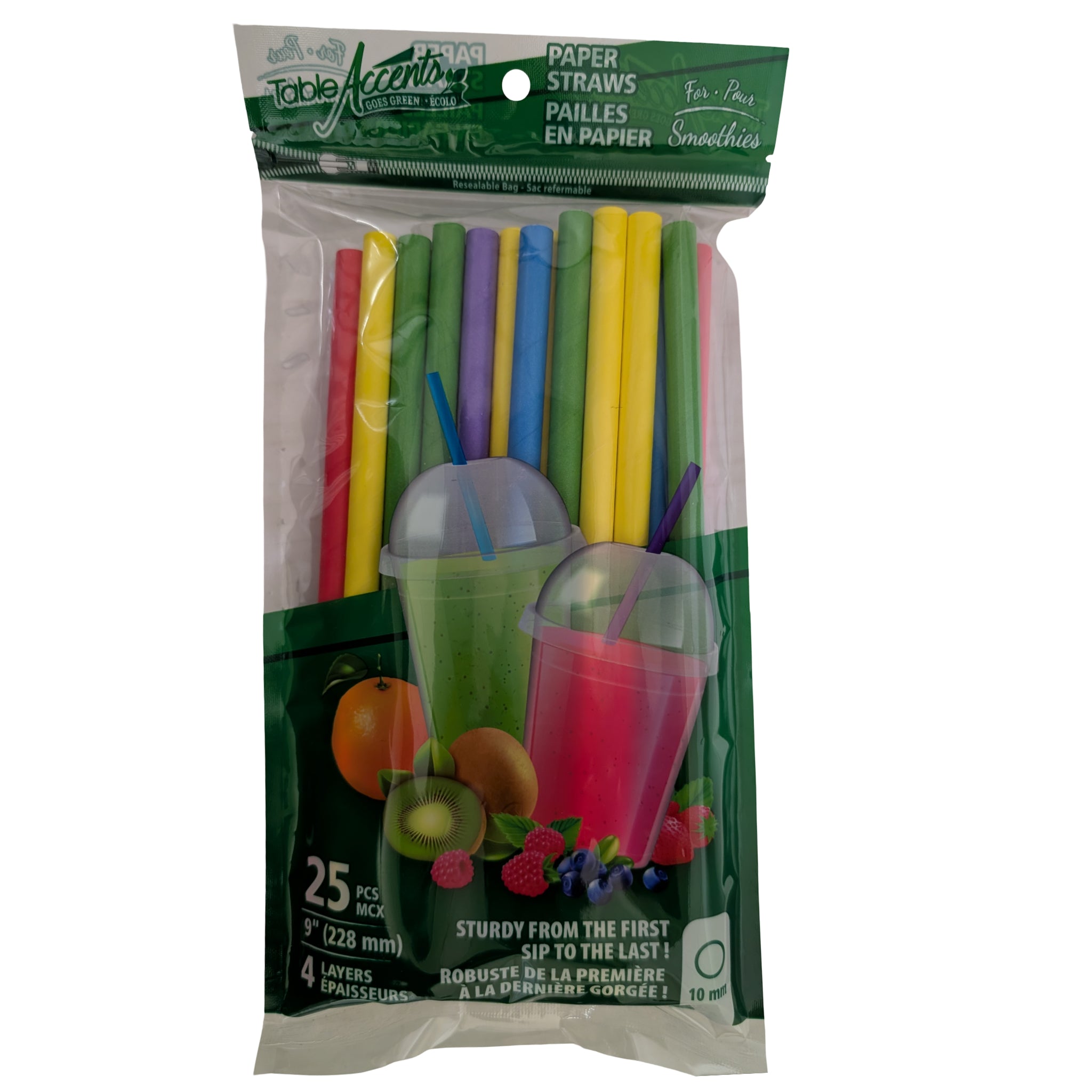 Pailles en papier 9'' - 25/Caisse (SKU: KIT-46 B)