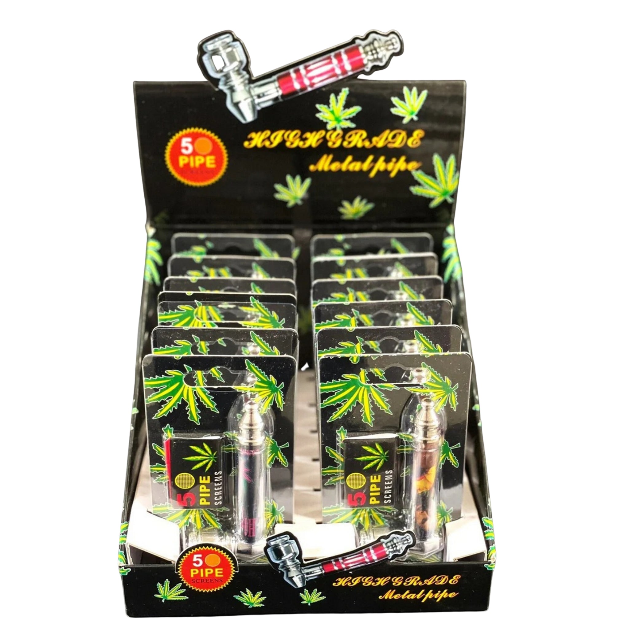 Pipe en Métal - 12/Caisse (SKU : CIG-43)