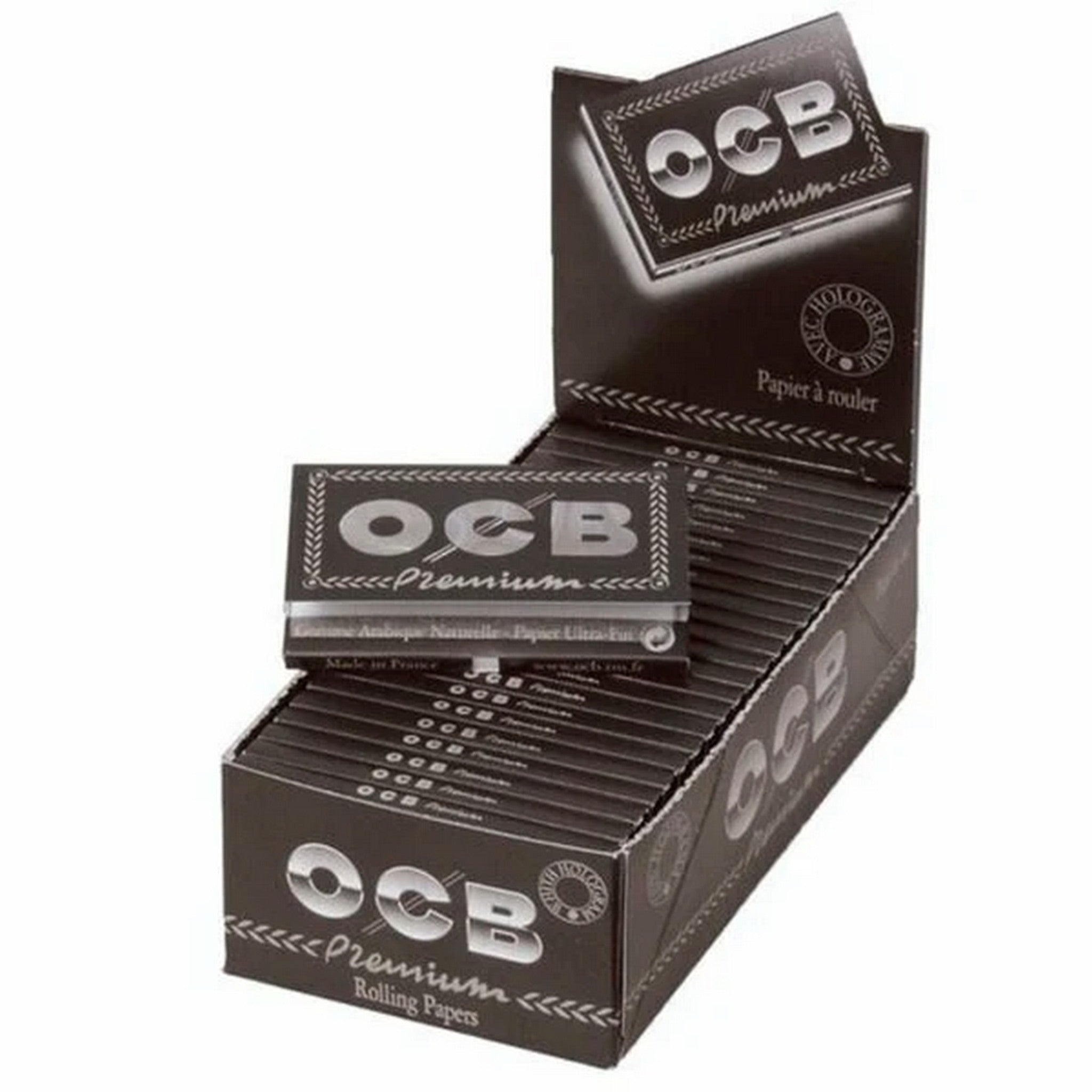 OCB-3: Regular Premium Black Double Rolling Papers - 25ct