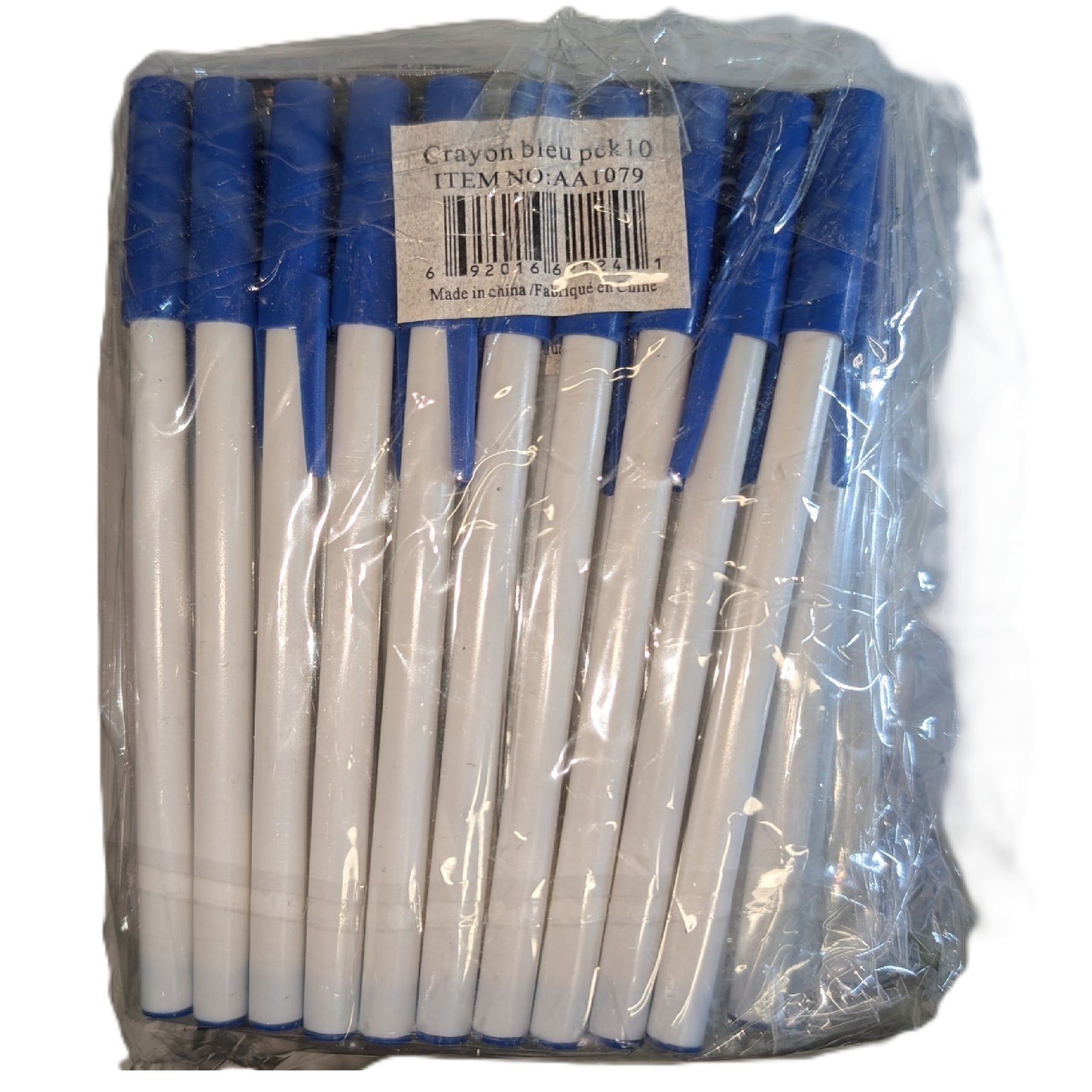 Stylos Bleus - 10/Paquet (SKU : OFF-11)