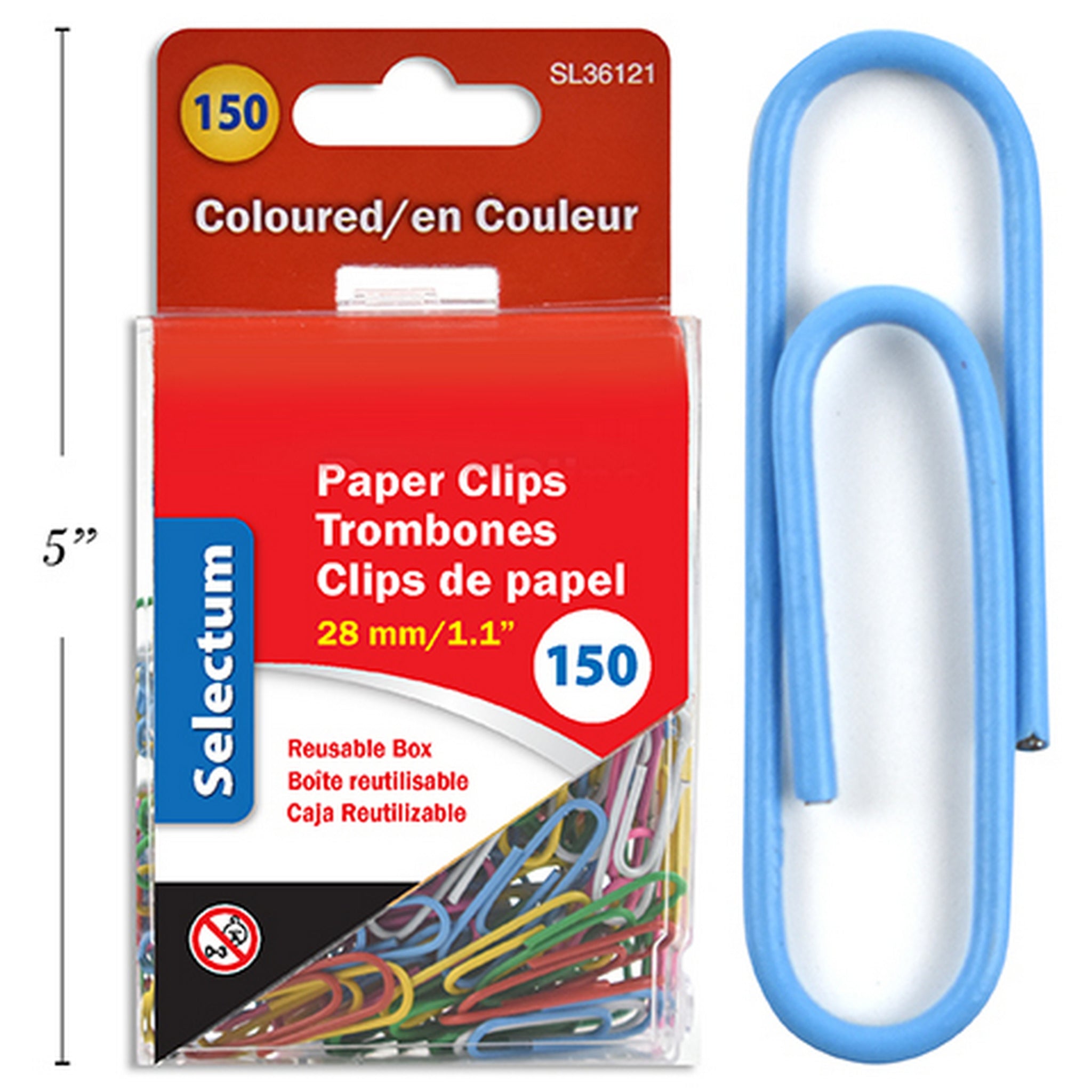 Trombones en métal - 150/Paquet (SKU: OFF-43)