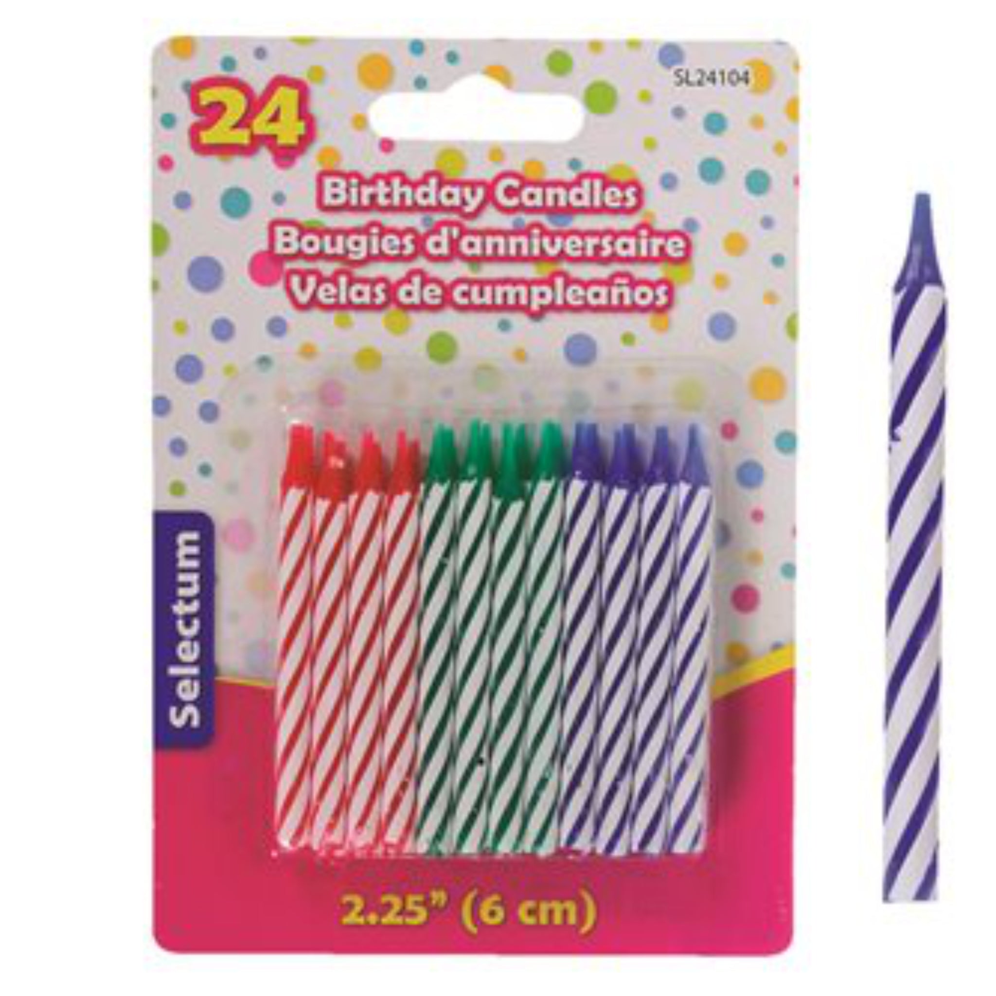 Bougies d’Anniversaire - 24/Caisse (SKU : PAR-14)