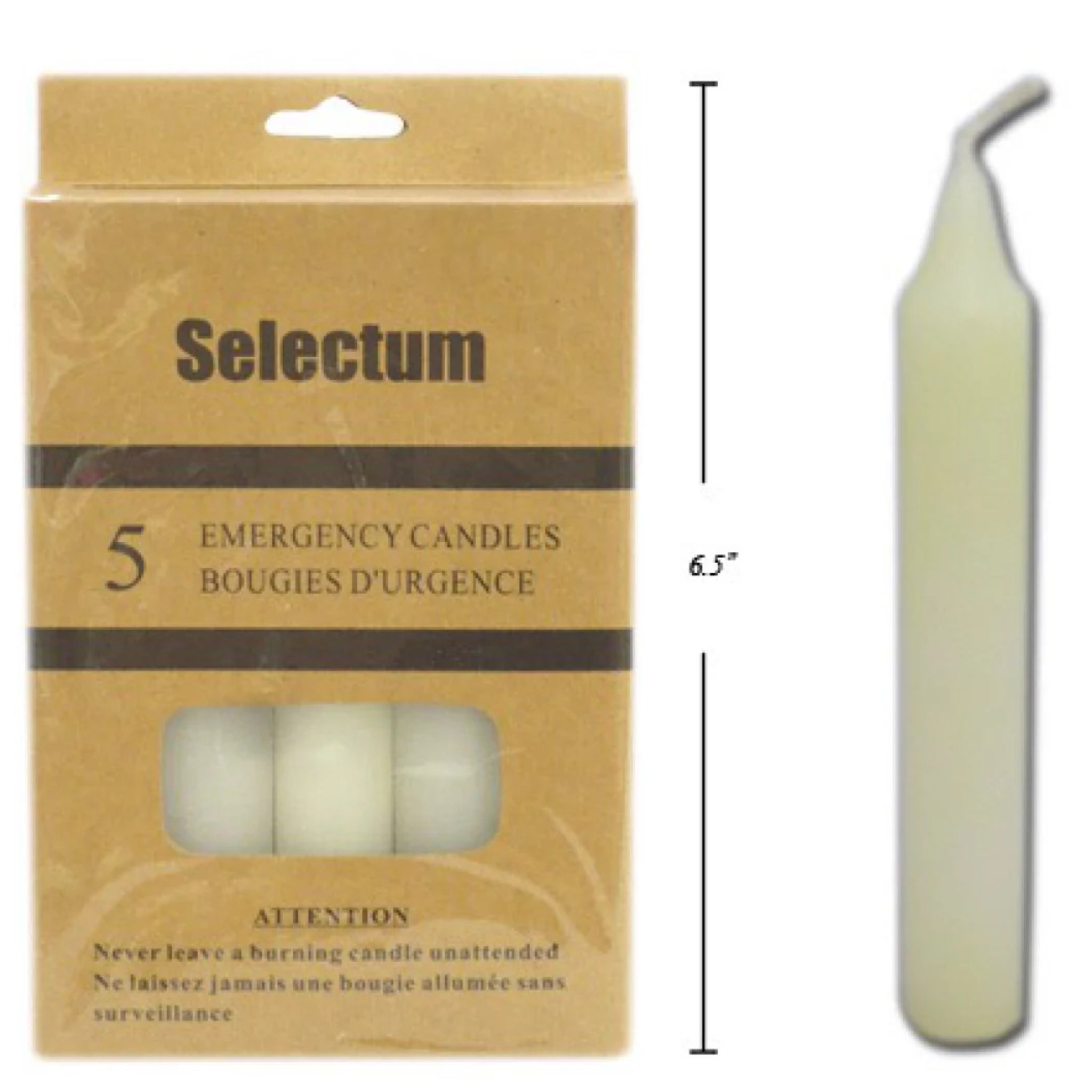 Bougies d’Urgence - 5/Paquet (SKU : PAR-15)