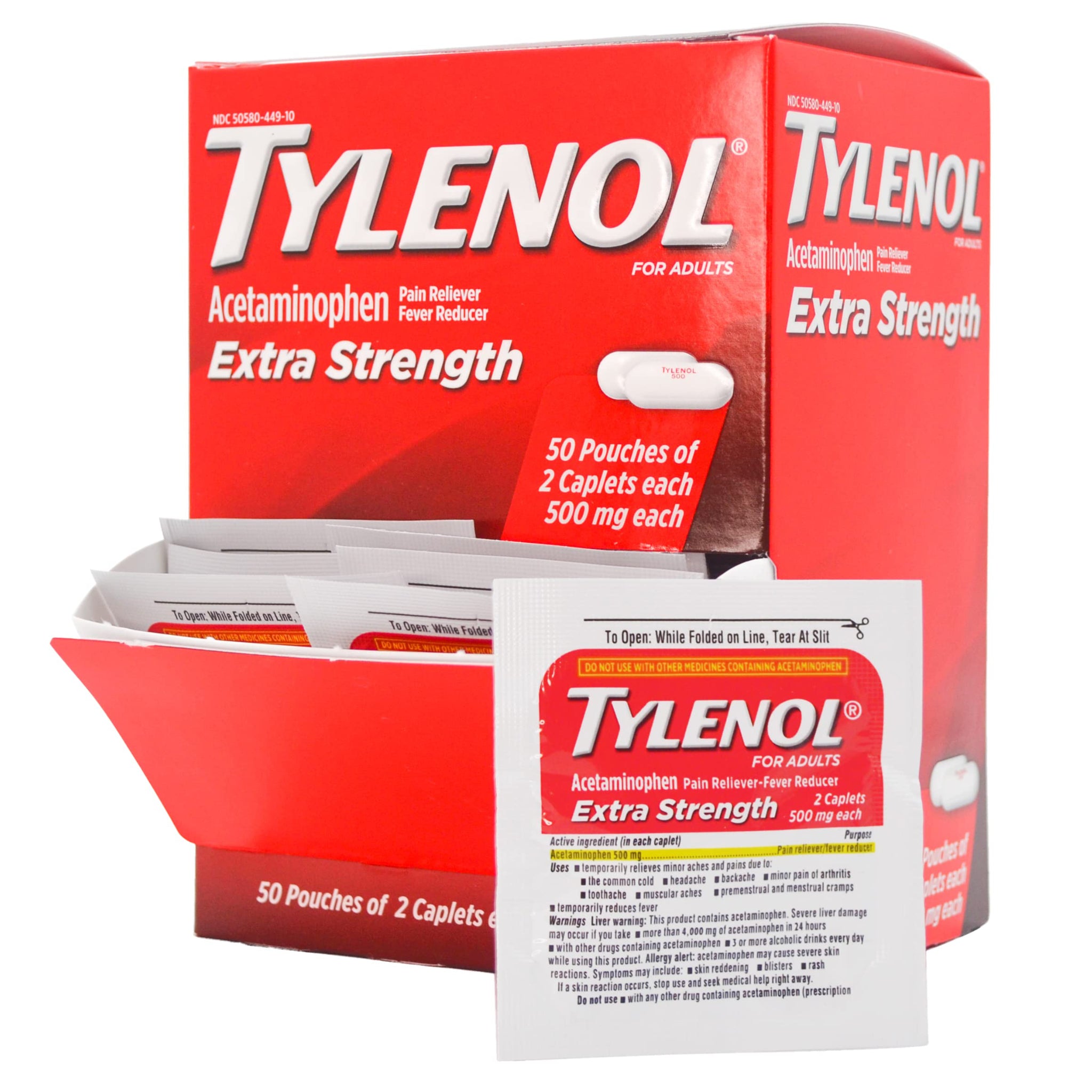 Tylenol Sachets 50 x 2 unités – (SKU : PHA-02)