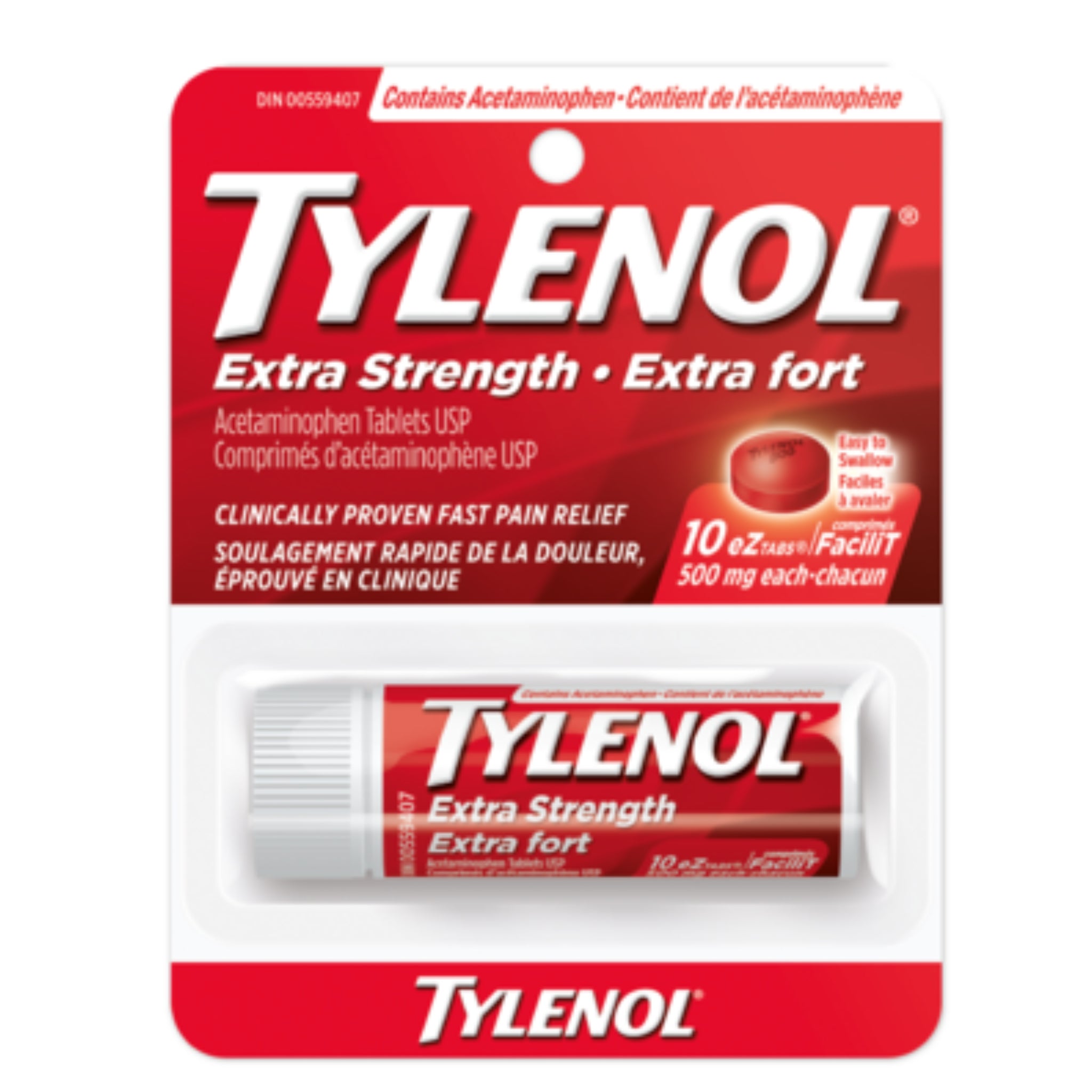 Tylenol Tubes – 12/Caisse (SKU : PHA-03)