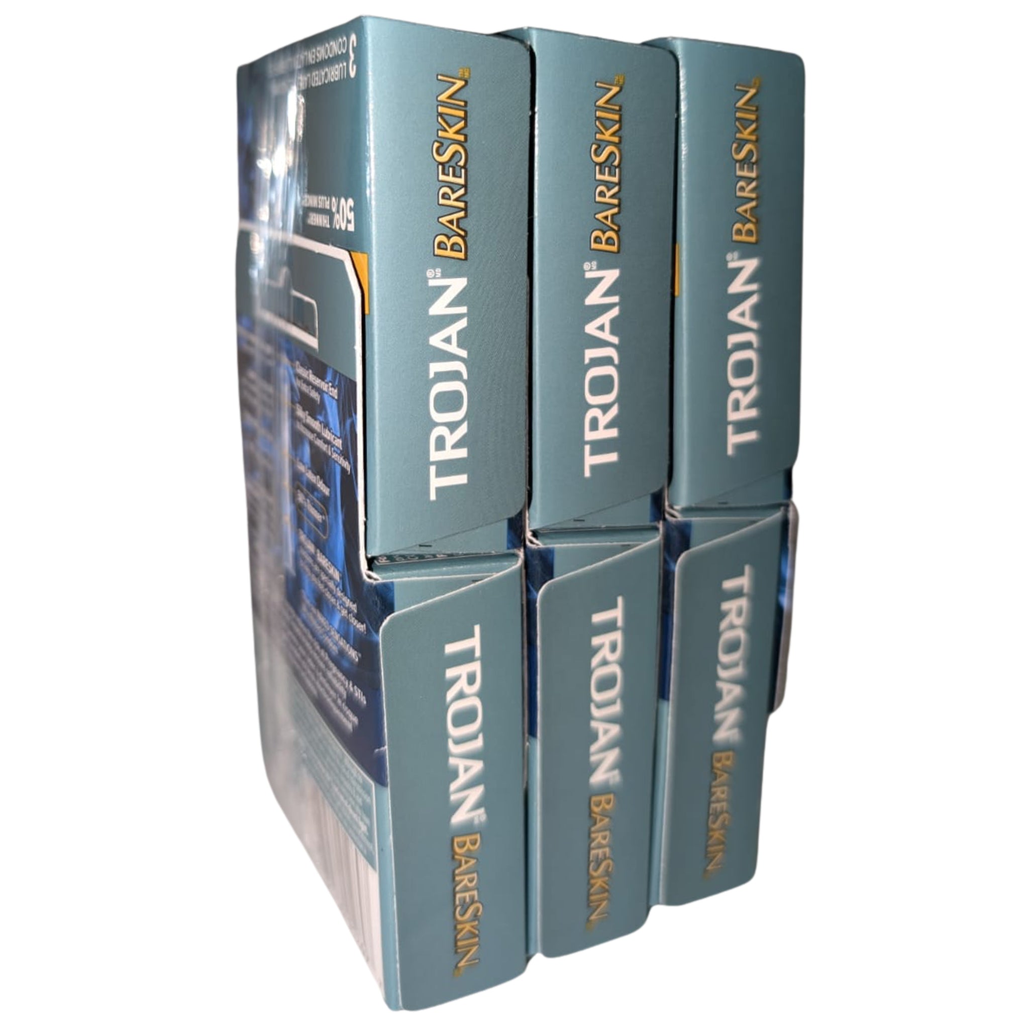 Préservatifs Trojan Bareskin – 6/Caisse (SKU : PHA-101)