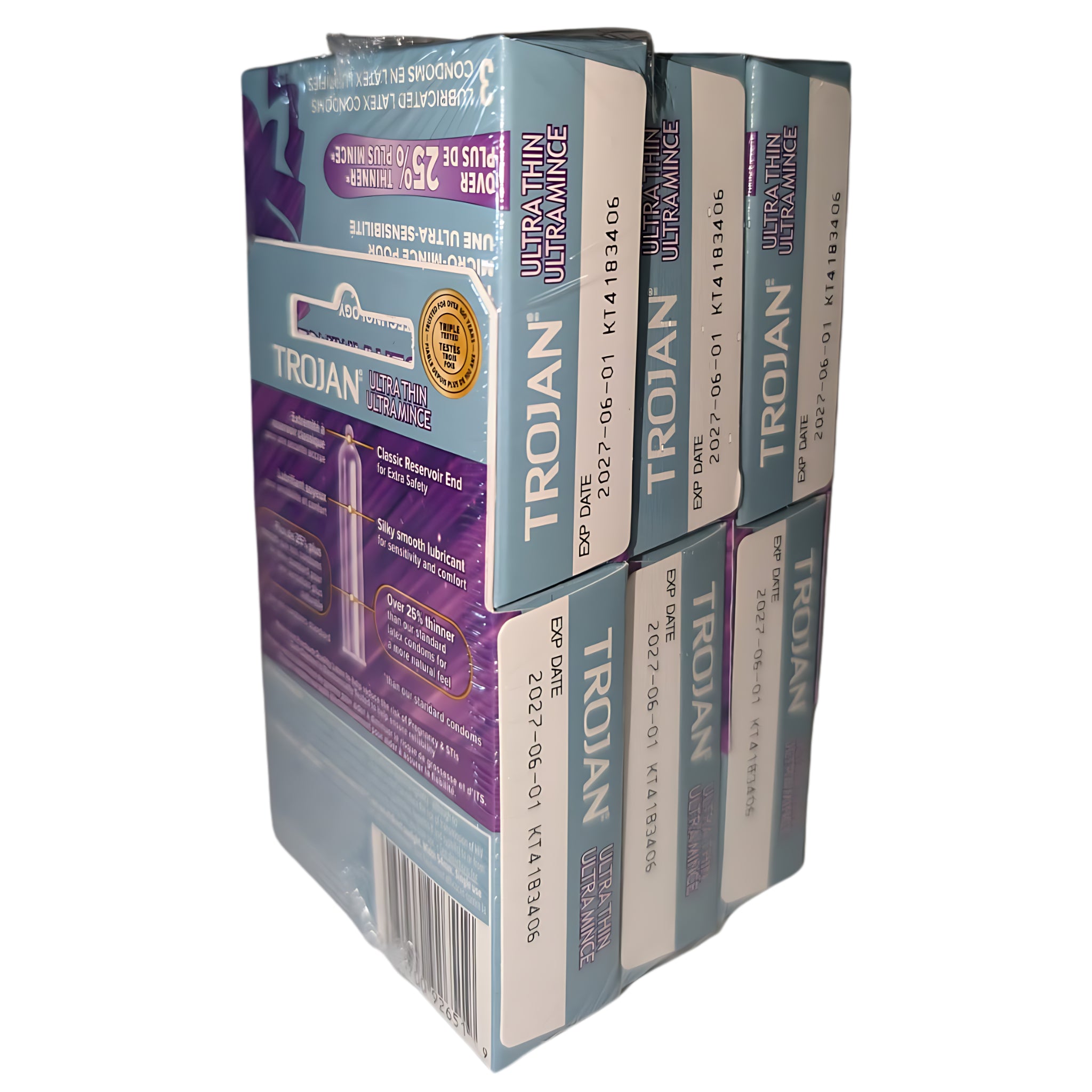 Préservatifs Trojan Ultra Thin – 6/Caisse (SKU: PHA-102)