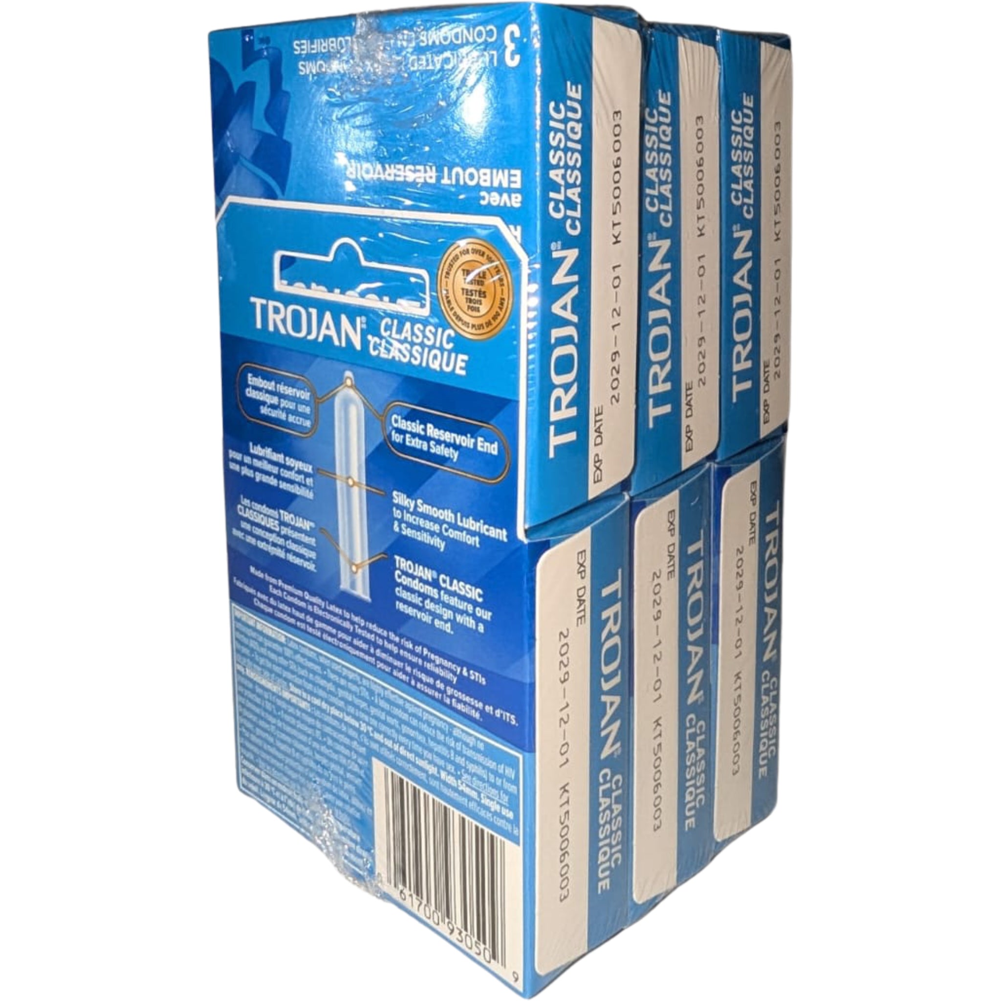Condom Trojan Régulier - 6/Caisse (SKU : PHA-99)