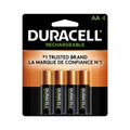 BAT-18: DURACELL BATTERIES AA4 (FABRIQUÉ AU CANADA)