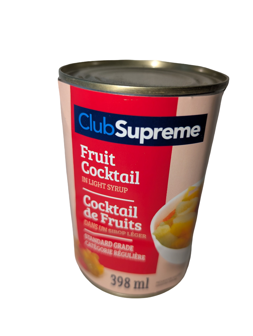 FOD-32: FRUIT COCKTAILLIGHT SYRUP / COCKTAIL DE FRUITS SIROP LÉGER (398 ML)