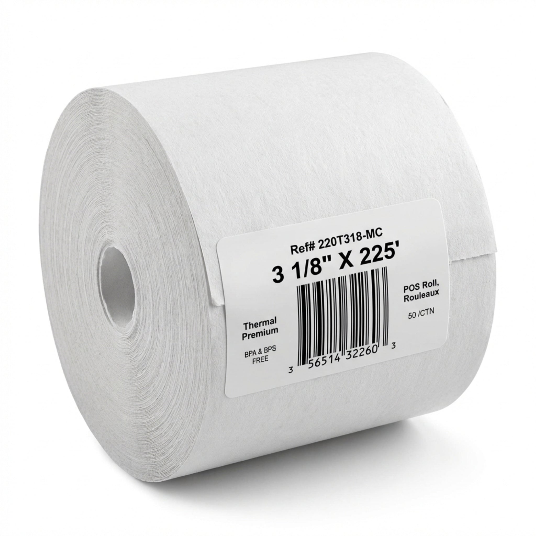 Papier Caisse 3 1/8" - 50/Caisse (SKU : OFF-59)