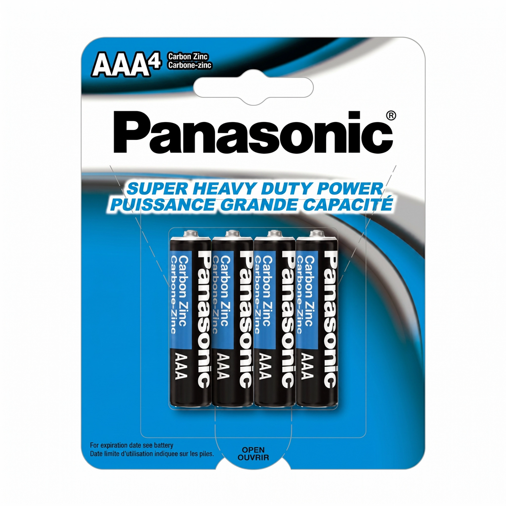 Piles Panasonic AAA4 - 12/Caisse (SKU: BAT-11)
