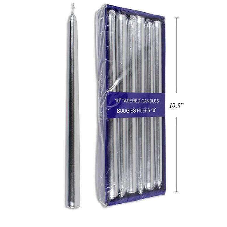 PAR-18: TAPERED BLUE CANDLES 10'' / BOUGIES BLEUES CONIQUES 10’’ (1X12)