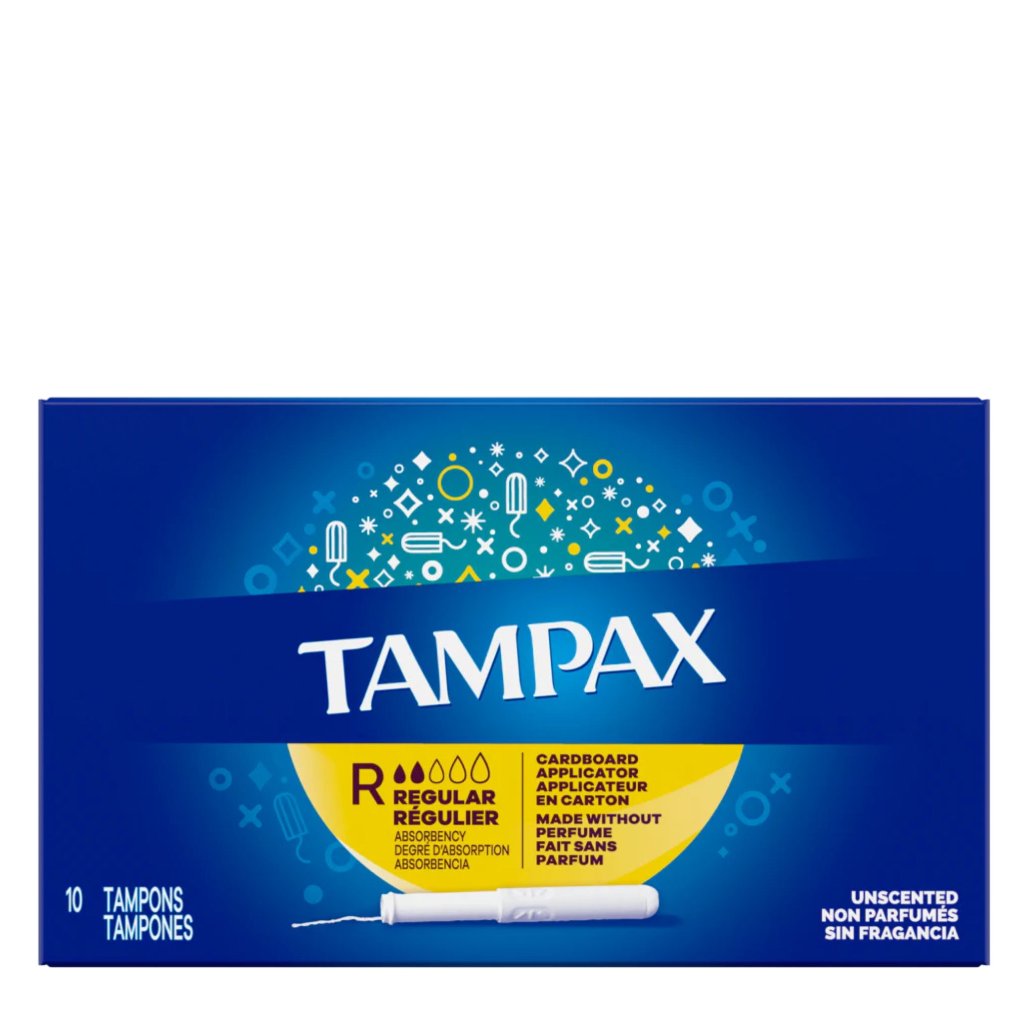 Tampax Régulier, boîte de 10 - 12/Caisse (SKU : PHA-72)